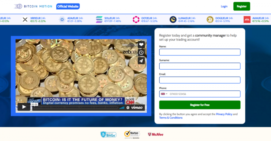 Bitcoin Motion การเทรด Bitcoin มือใหม่ 