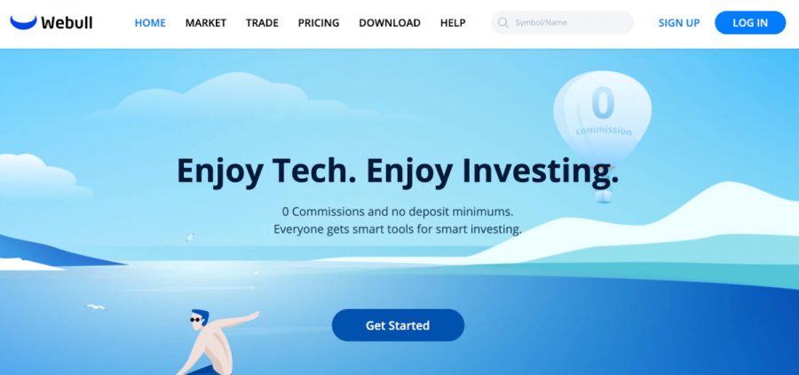 webull platform screenshot เว็บเทรด แพลตฟอร์มเทรดคริปโต 