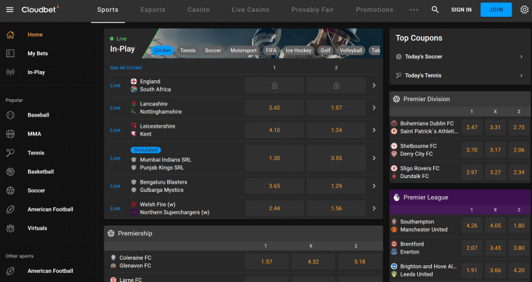 Cloudbet Sportsbook