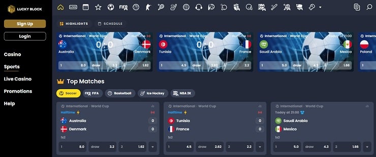 Lucky Block Sportsbook