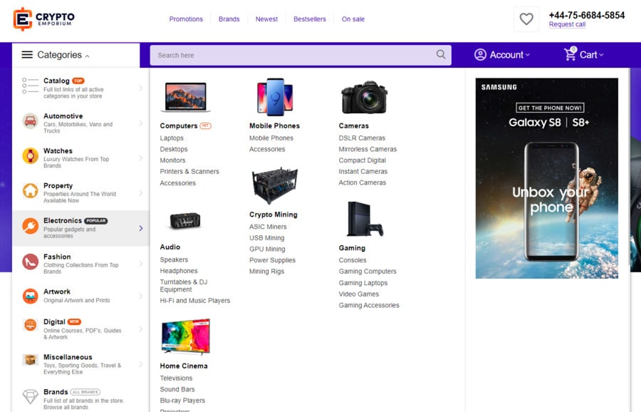 ซื้อเครื่องใช้ไฟฟ้าด้วย bitcoin ที่ Crypto Emporium 