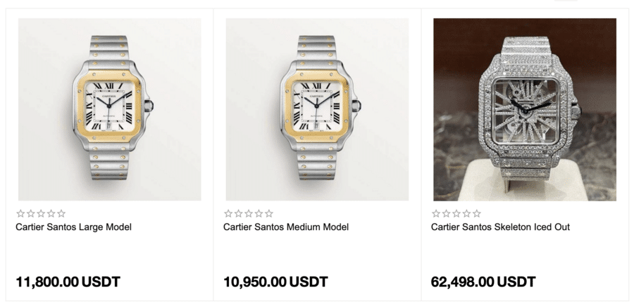 Luxury Watch Collection on Crypto Emporium