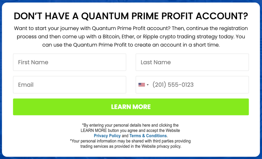 Quantum Prime Profit